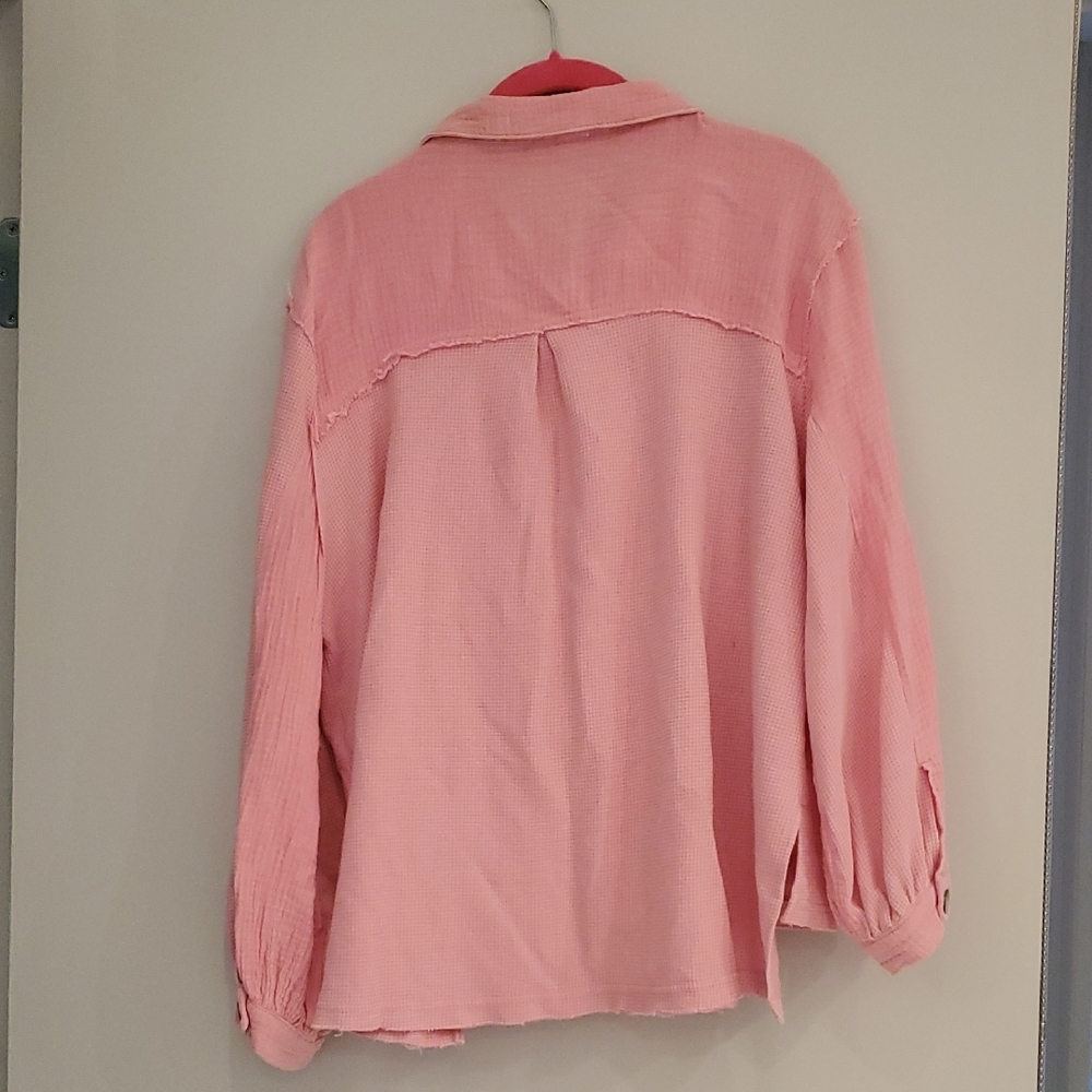 Pink Button-Up Shirt - Picture 4 of 7